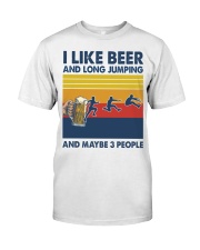 Long Jumping I Like Beer Premium Fit Mens Tee tile