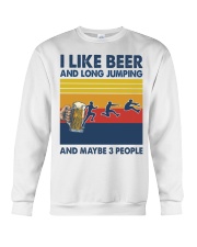 Long Jumping I Like Beer Crewneck Sweatshirt tile