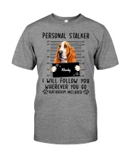 Basset Hound stalker Premium Fit Mens Tee tile