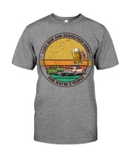 i like beer demolition derby Premium Fit Mens Tee tile