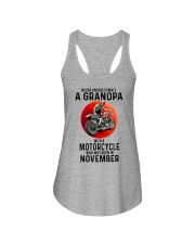 11 BIKER GRANDPA NEVER Ladies Flowy Tank tile