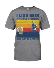 Fly-fishing-like-beer Classic T-Shirt tile