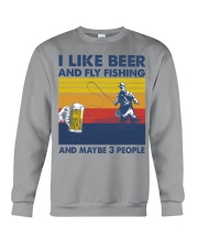 Fly-fishing-like-beer Crewneck Sweatshirt tile