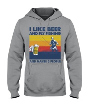 Fly-fishing-like-beer Hooded Sweatshirt tile