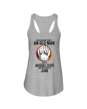06 baseball old man Ladies Flowy Tank tile