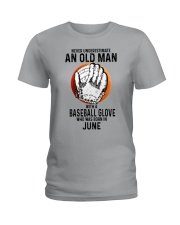 06 baseball old man Ladies T-Shirt tile