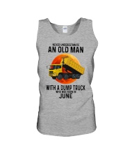 06 dump truck old man color Unisex Tank tile