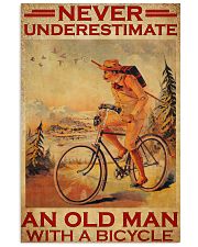 Cycling never old man poster 24x36 Poster front