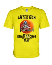 05 dragrc-olm V-Neck T-Shirt tile