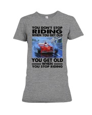 formula racing riding Premium Fit Ladies Tee tile