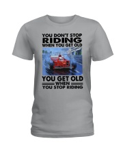 formula racing riding Ladies T-Shirt tile