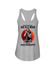photography never old man Ladies Flowy Tank tile