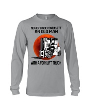 forklift truck never old man Long Sleeve Tee tile