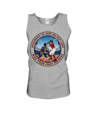 assuming-old lady softball Unisex Tank tile