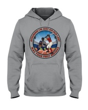 assuming-old lady softball Hooded Sweatshirt tile