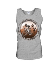 i like dog cycling Unisex Tank tile