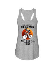 06 cycling never old man Ladies Flowy Tank tile