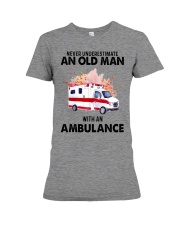 never Ambulance Premium Fit Ladies Tee tile