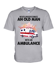 never Ambulance V-Neck T-Shirt tile