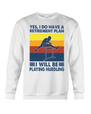 hurdling plan Crewneck Sweatshirt tile