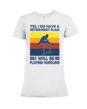 hurdling plan Premium Fit Ladies Tee tile