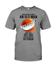 10 hot dog old man Premium Fit Mens Tee tile