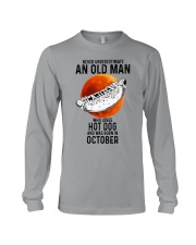 10 hot dog old man Long Sleeve Tee tile