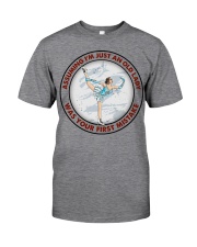 assuming-old lady figure-skating Classic T-Shirt tile