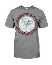 assuming-old lady figure-skating Premium Fit Mens Tee tile
