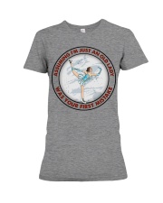 assuming-old lady figure-skating Premium Fit Ladies Tee tile