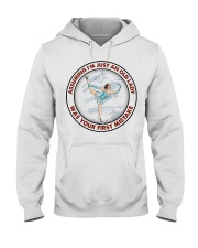 assuming-old lady figure-skating Hooded Sweatshirt front