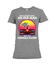 black old formula racing Premium Fit Ladies Tee tile