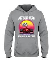 black old formula racing Hooded Sweatshirt tile