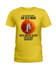 08 native old man Ladies T-Shirt tile