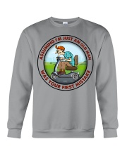 assuming-old man mobility-Scooter-man Crewneck Sweatshirt tile