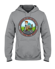 assuming-old man mobility-Scooter-man Hooded Sweatshirt tile