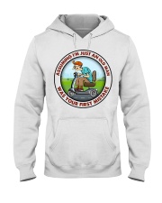 assuming-old man mobility-Scooter-man Hooded Sweatshirt front
