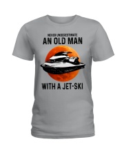 Jet-Ski Old Man Ladies T-Shirt tile