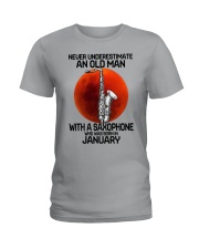 saxophone old man 01 Ladies T-Shirt tile