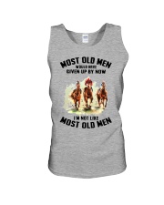 old man horse racing Unisex Tank tile