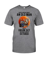 10 drumset old man Classic T-Shirt front
