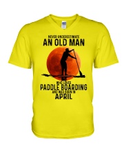 04 paddle boarding V-Neck T-Shirt tile