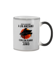 06 piano old man tbn Color Changing Mug tile