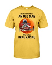 drag racing old man Classic T-Shirt tile