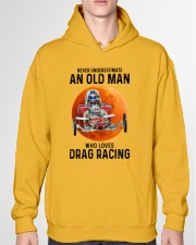 drag racing old man Hooded Sweatshirt garment-hooded-sweatshirt-front-04