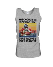 SCHOOL IMPORTANT DRAG RACING Unisex Tank tile