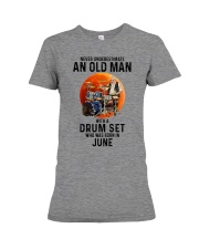 06 drumset old man Premium Fit Ladies Tee tile