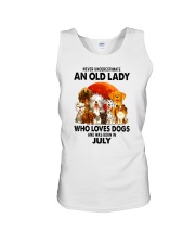 Dogs-old-lady-07 Unisex Tank tile