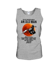 07 tatoo artist never old man Unisex Tank tile