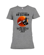 07 tatoo artist never old man Premium Fit Ladies Tee tile